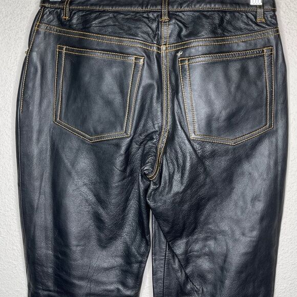 BCBGMAXAZRIA Leather Pants‎ Black - Picture 8 of 11